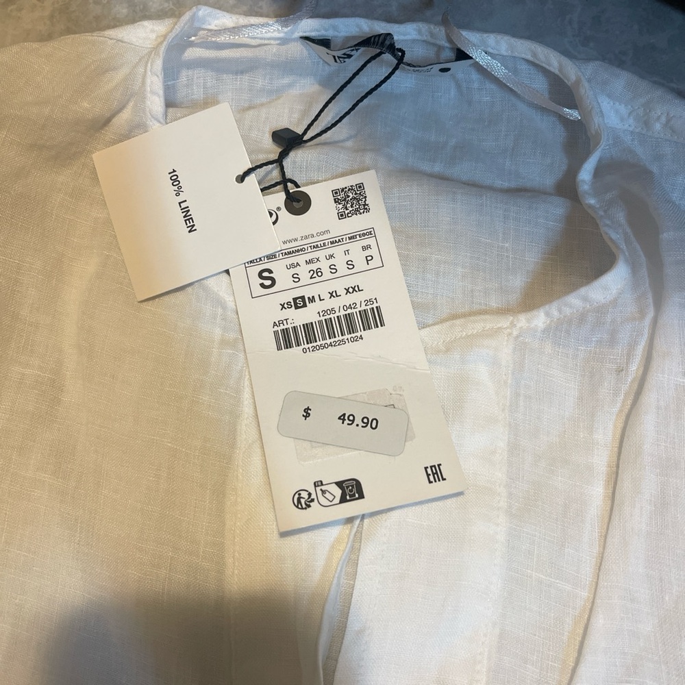 Zara linen top